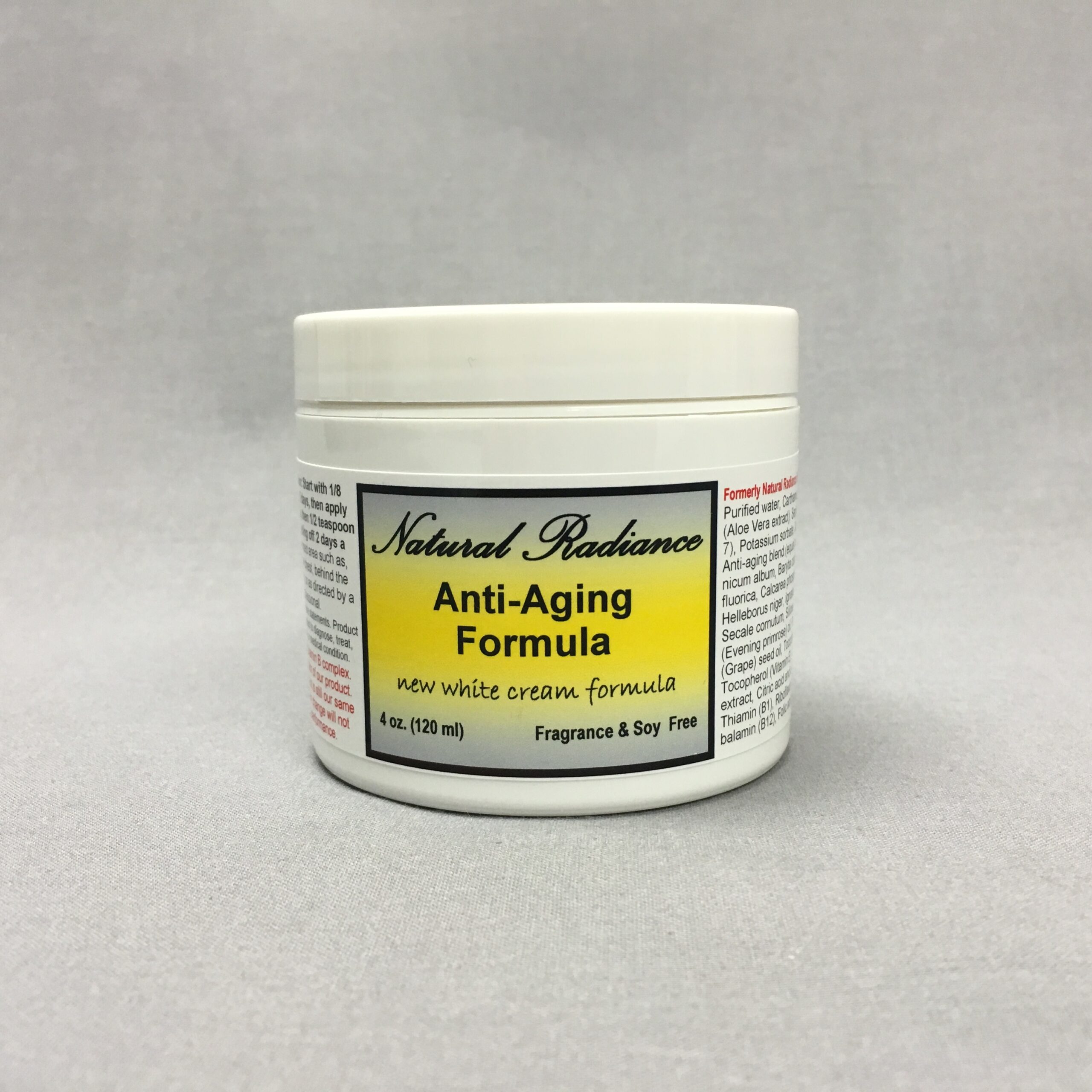 NATURAL RADIANCE HOMEOPATHIC HGH ANTI-AGING CREME ---- 4 OZ JAR